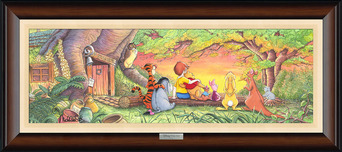 Winnie The Pooh art Winnie The Pooh art Sunset in the Woods